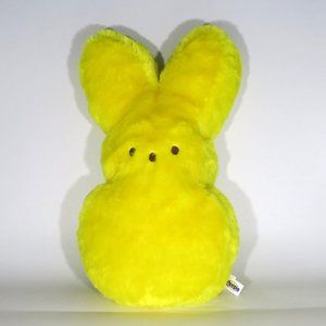 Easter Peeps Yellow Bunny Plush Just Born, Inc. Stuffed Rabbit Animal Toy 2018